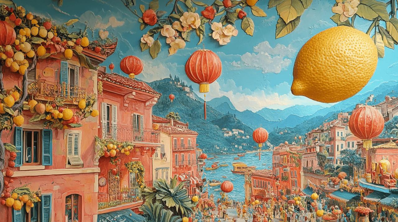 Tradiciones familiares en la Fete du Citron a Menton: les tribulations d’un citron en Chine
